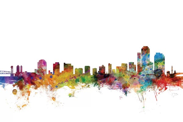 North Carolina: Rainbow Blend Wilmington, Delaware Skyline by Michael Tompsett