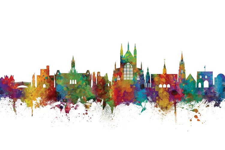 Rainbow Blend Winchester, England Skyline by Michael Tompsett wall art