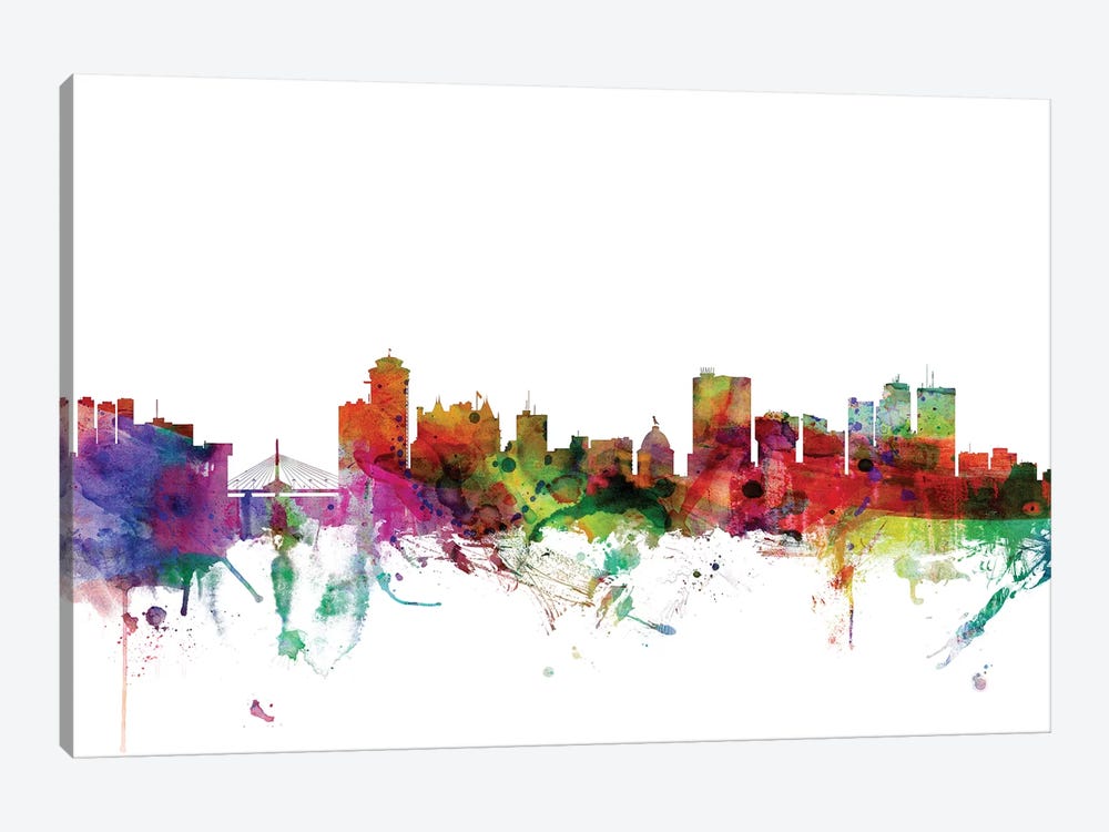Winnipeg, Canada Skyline by Michael Tompsett 1-piece Canvas Wall Art
