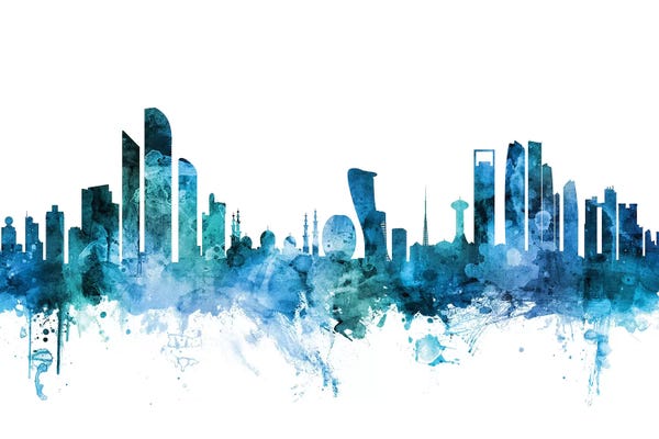 Blue Abu Dhabi, UAE Skyline