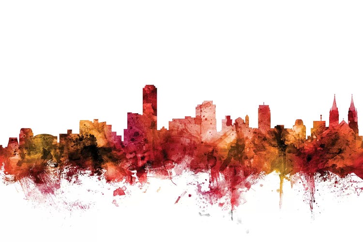 Rusted Adelaide, Australia Skyline by Michael Tompsett wall art