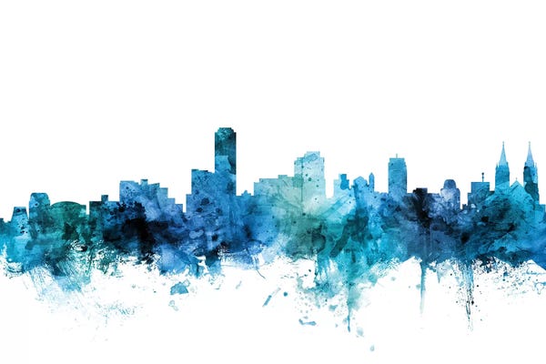 Blue Adelaide, Australia Skyline