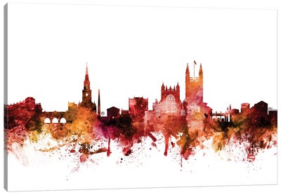 Bath, England Skyline Cityscape Canvas Art Print