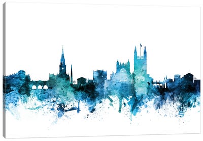 Bath, England Skyline Cityscape Canvas Art Print