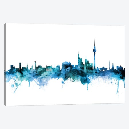Berlin, Germany Skyline Canvas Print #MTO1236} by Michael Tompsett Canvas Wall Art