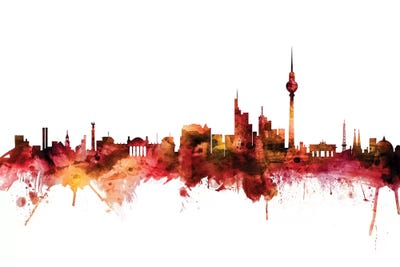 Rusted Berlin, Germany Skyline by Michael Tompsett canvas print
