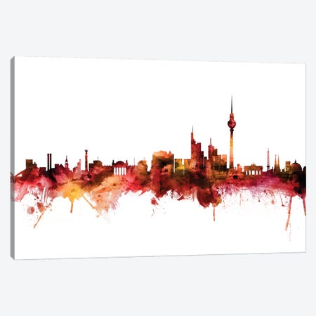 Berlin, Germany Skyline Canvas Print #MTO1237} by Michael Tompsett Canvas Artwork