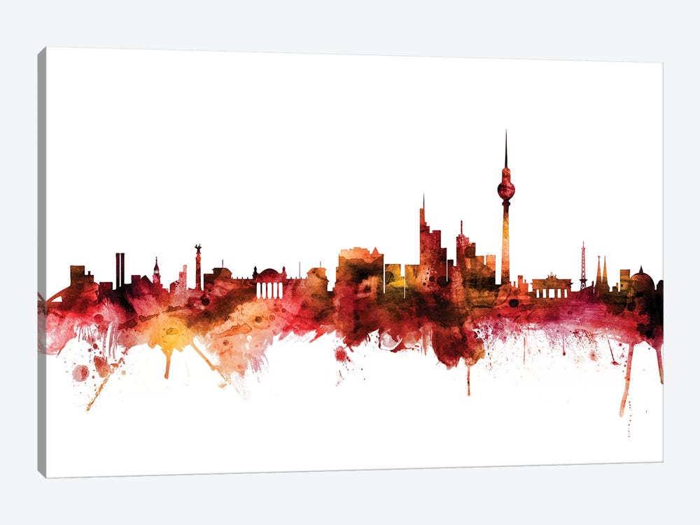 Berlin, Germany Skyline by Michael Tompsett 1-piece Canvas Wall Art