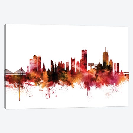 Boston, Massachusetts Skyline Canvas Print #MTO1245} by Michael Tompsett Canvas Print