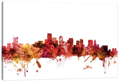 Boston, Massachusetts Skyline Canvas Art Print - Boston Art