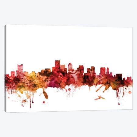 Boston, Massachusetts Skyline Canvas Print #MTO1246} by Michael Tompsett Canvas Print