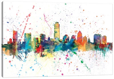 Austin, Texas, USA Canvas Art Print - Skyline Art