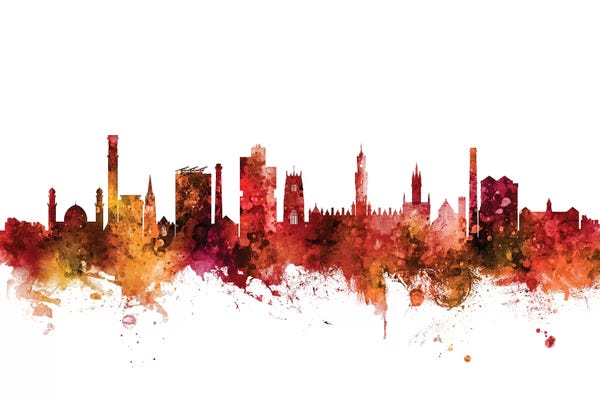 Bradford: Rusted Bradford, England Skyline by Michael Tompsett