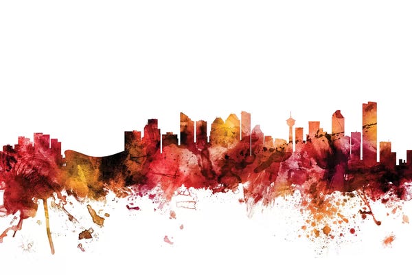 Rusted Calgary, Canada Skyline