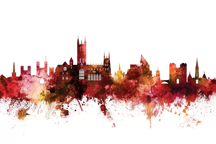 Rusted Canterbury, England Skyline by Michael Tompsett wall art