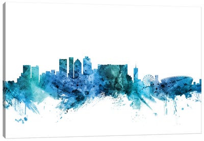 Cape, Town South Africa Skyline Canvas Art Print - South Africa