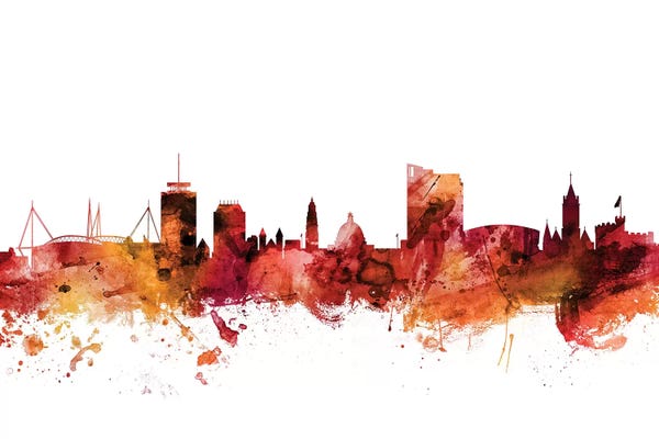 Wales: Rusted Cardiff, Wales Skyline by Michael Tompsett