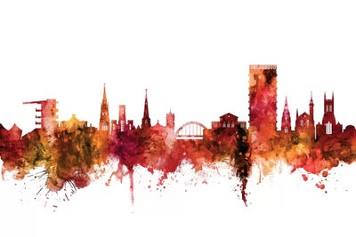 Rusted Cheltenham, England Skyline by Michael Tompsett canvas print