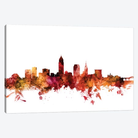 Cleveland, Ohio Skyline Canvas Print #MTO1293} by Michael Tompsett Art Print