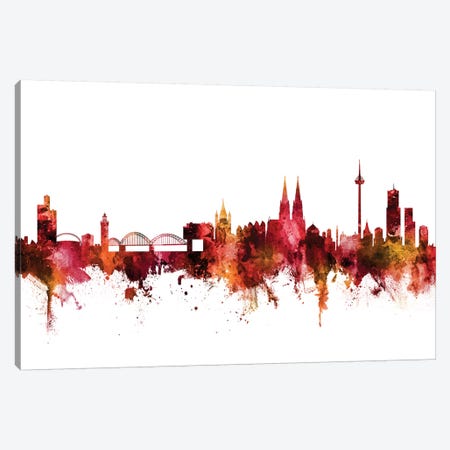Cologne, Germany Skyline Canvas Print #MTO1296} by Michael Tompsett Canvas Artwork