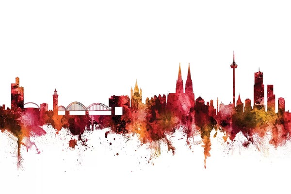 Cologne: Rusted Cologne, Germany Skyline by Michael Tompsett