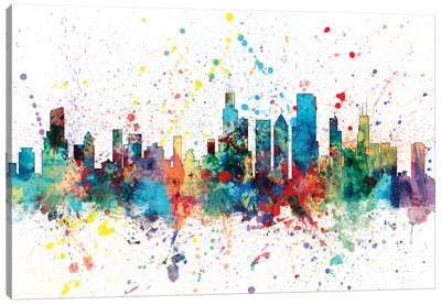 Chicago, Illinois, USA Canvas Art Print - Building & Skyscraper Art