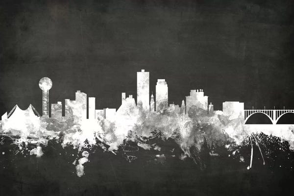 Black & White Scenic Art: Knoxville, Tennessee, USA by Michael Tompsett