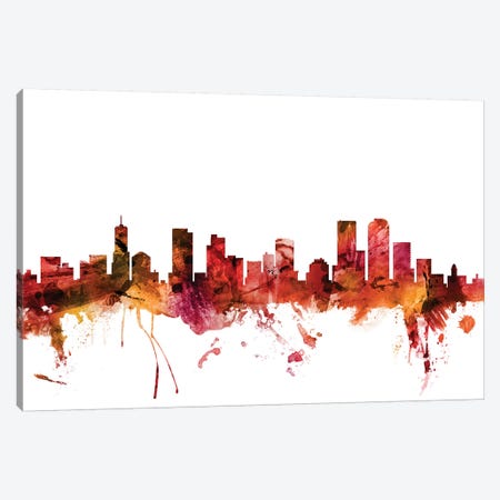 Denver, Colorado Skyline Canvas Print #MTO1309} by Michael Tompsett Canvas Print