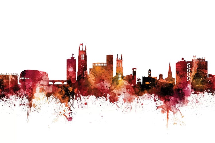 Rusted Derby, England Skyline