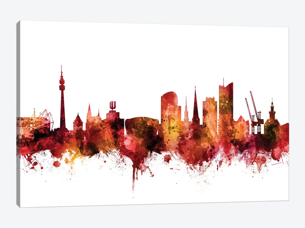 Dortmund, Germany Skyline by Michael Tompsett 1-piece Art Print