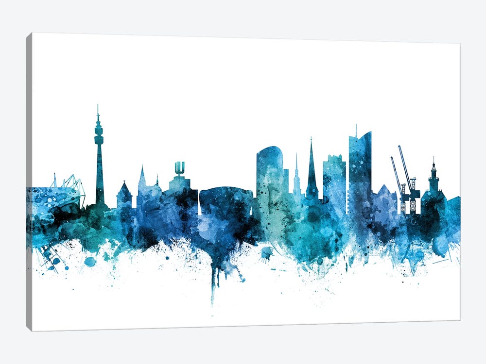 Dortmund, Germany Skyline by Michael Tompsett 1-piece Canvas Artwork