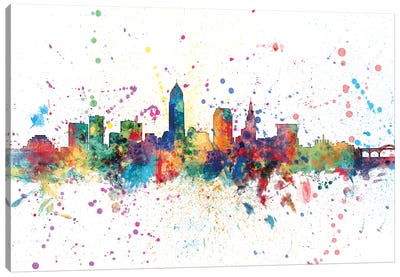 Cleveland, Ohio, USA Canvas Art Print - Skyline Art