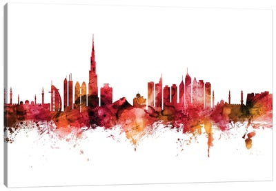 Dubai, UAE Skyline Canvas Art Print - United Arab Emirates Art