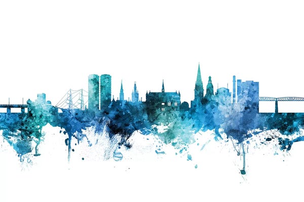 Scotland: Blue Dundee, Scotland Skyline by Michael Tompsett