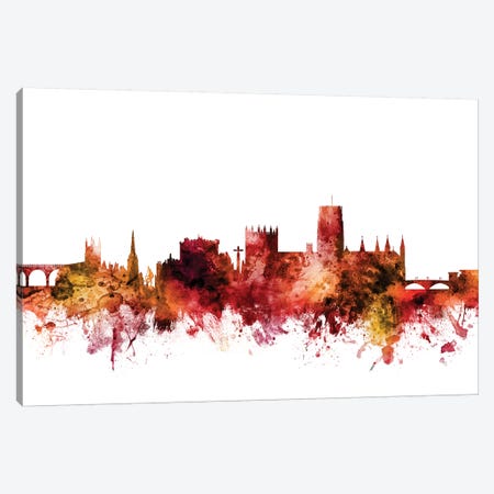 Durham, England Skyline Cityscape Canvas Print #MTO1326} by Michael Tompsett Canvas Artwork