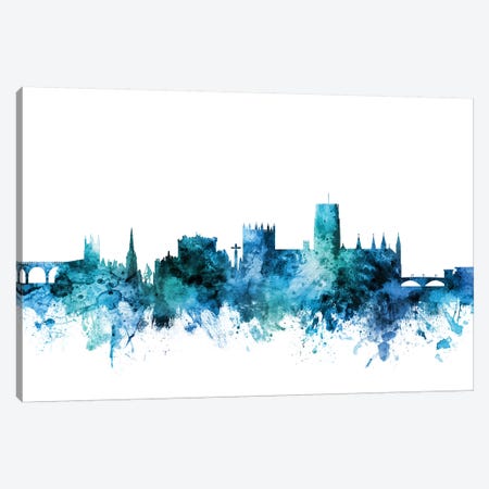 Durham, England Skyline Cityscape Canvas Print #MTO1327} by Michael Tompsett Canvas Wall Art