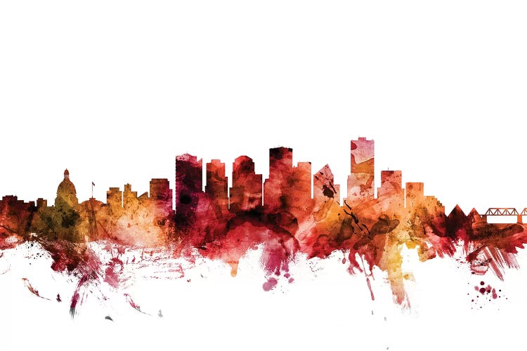 Rusted Edmonton, Canada Skyline