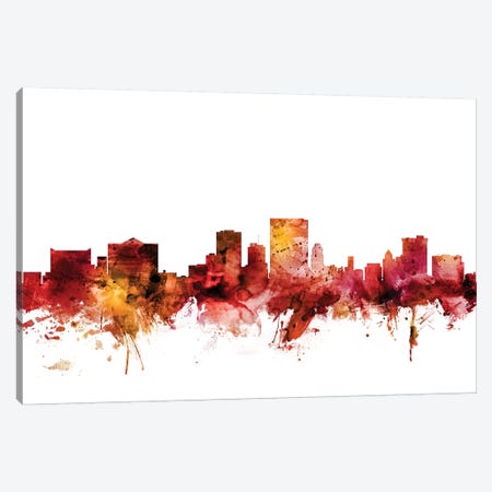 El Paso, Texas Skyline Canvas Print #MTO1336} by Michael Tompsett Canvas Print