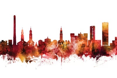 Rusted Erlangen, Germany Skyline by Michael Tompsett canvas print