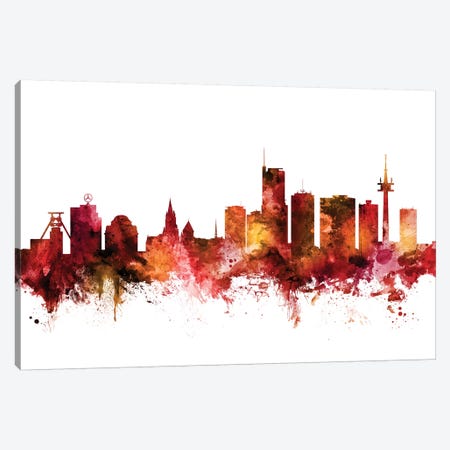 Essen, Germany Skyline Canvas Print #MTO1340} by Michael Tompsett Canvas Art Print