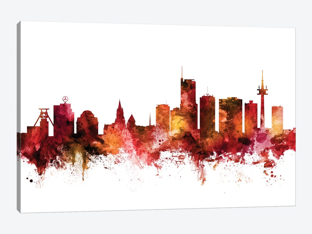 Essen, Germany Skyline by Michael Tompsett 1-piece Canvas Art Print