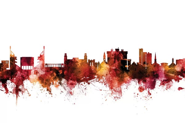 North Carolina: Rusted Fayetteville, Arkansas Skyline by Michael Tompsett