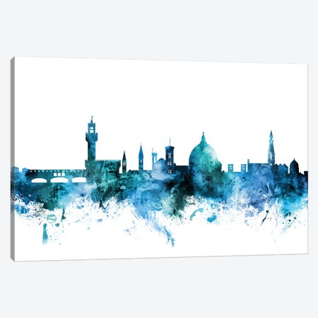 Florence, Italy Skyline Canvas Print #MTO1347} by Michael Tompsett Canvas Wall Art