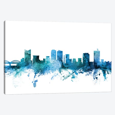Fort Worth, Texas Skyline Canvas Print #MTO1349} by Michael Tompsett Canvas Print
