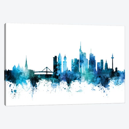 Frankfurt, Germany Skyline Canvas Print #MTO1350} by Michael Tompsett Canvas Wall Art