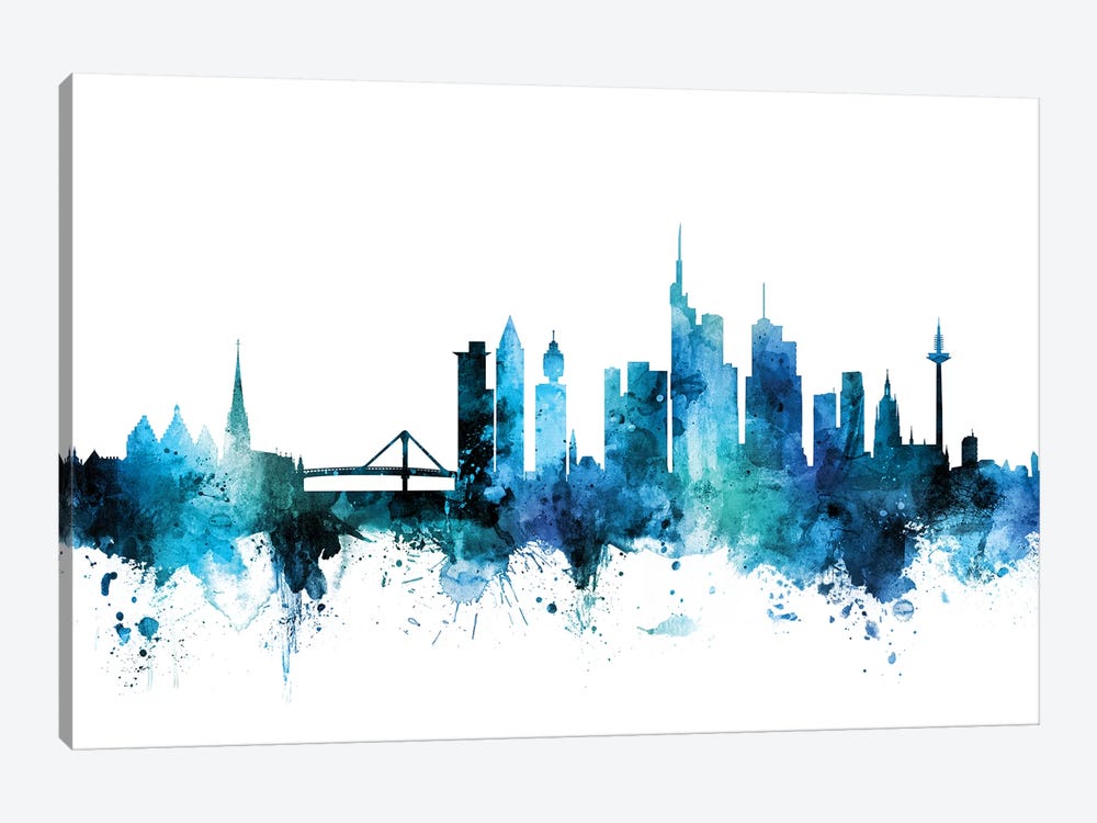 Frankfurt, Germany Skyline by Michael Tompsett 1-piece Canvas Wall Art