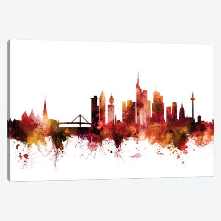 Frankfurt, Germany Skyline Canvas Print #MTO1351} by Michael Tompsett Canvas Artwork