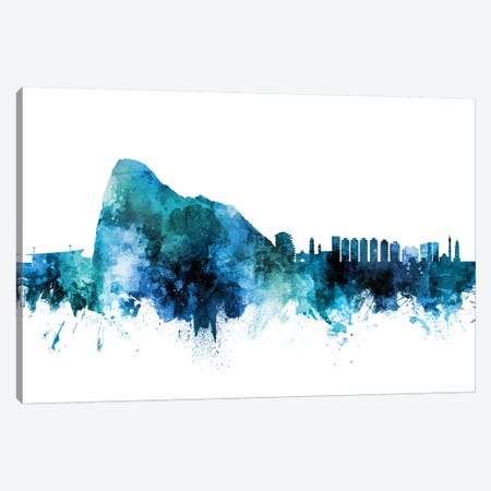 Gibraltar Skyline Canvas Print #MTO1360} by Michael Tompsett Art Print