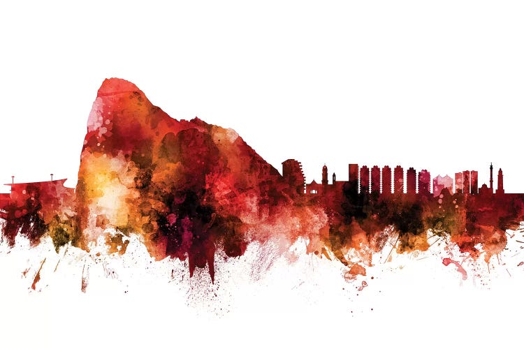 Rusted Gibraltar Skyline by Michael Tompsett wall art