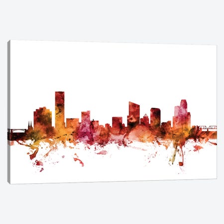 Grand Rapids, Michigan Skyline Canvas Print #MTO1368} by Michael Tompsett Canvas Print